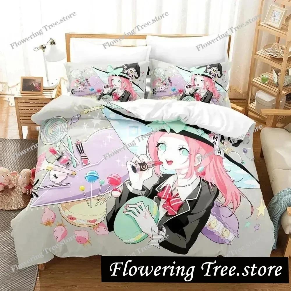 Yamada-kun and the Seven Witches Bedding Set Cartoon Anime Three-piece Set Adult Kid Bedroom Duvet Cover Sets 3D Kawaii Girls029