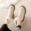 Large Size Warm Ladies Shoes Round Toe Platform Winter Women's Snow Boots On Offer Furry Footwear Comfortable and Elegant Ankle