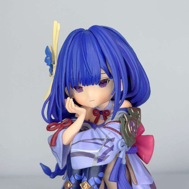 14cm Qversion Raiden Shogun GK Figur Anime Statue Niedliches Modell Auto Armaturenbrett Schreibtisch Ornament Sammlerstück Spielzeug Geschenk Für Anime Fans