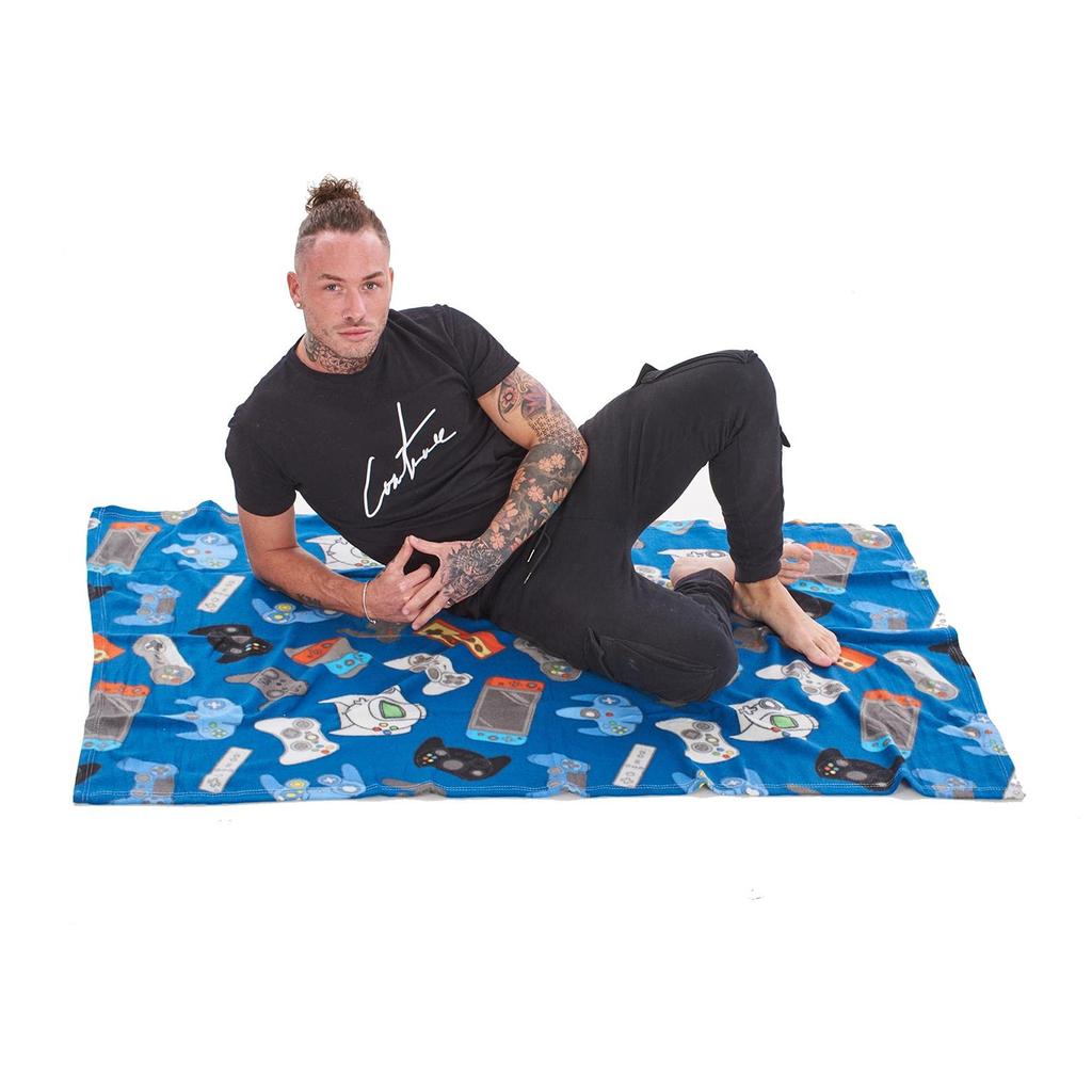 Gamer Fleece Game Controller Blanket