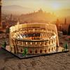 Non-Toxic 2860Pcs The Roman Colosseum Building Blocks Toys Model Colosseum Assemble Puzzle Bricks Toy Sets Desktop Ornament Gifts 14+Years