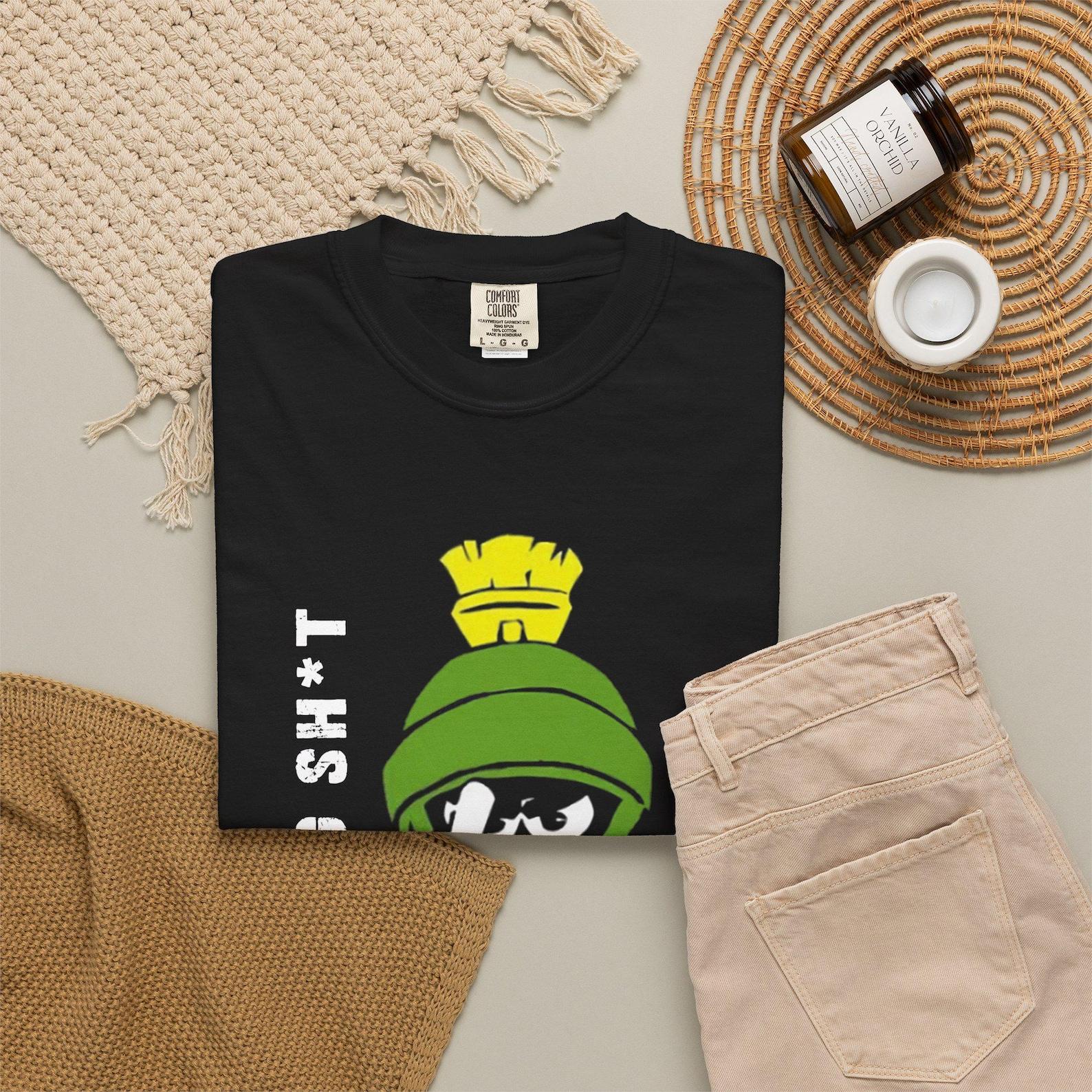 Marvin the Martian Character T shirt | Cartoon Space Helmet Tee 3XL