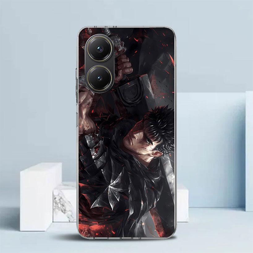 Black White G-Guts B-Berserks Phone Case For Xiaomi Poco F7 Ultra X5 X6 X7 Pro M7 Redmi 15C 15 13C 13 12C 12 10C 10 10A 9 9C 9A