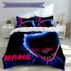 3pcs Custom Name Poppy Playtime Bedding Set,Includes 1 Duvet Cover and 2 Pillowcases,All-season Bedroom Decor