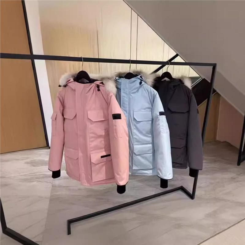 High Version New Goose Down Jacket Expedition Men and Women Canada Thickened Jacket Wolf Hair