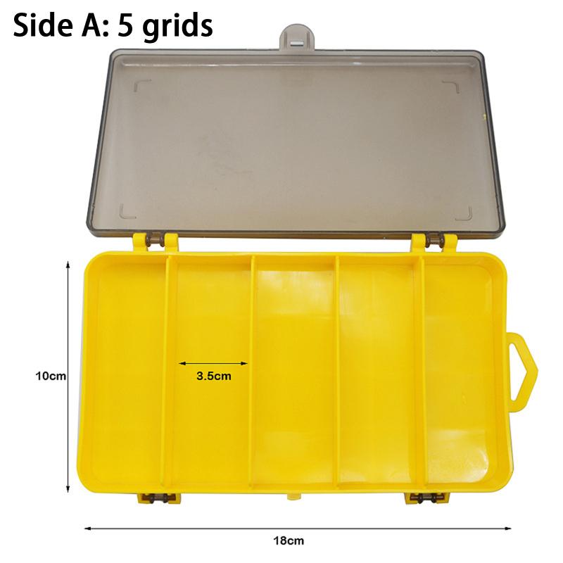 Angelkoffer Doppelseitiger Angelzubehör-Organizer Köder Haken Aufbewahrungskoffer Mit Entwässerung