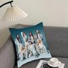 HHana Girl Group Cushion Cover Pillowcase Ultra Soft Skin Friendly Fabric Cloud Like Comfort Concealed Zipper