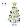 Unique Christmas Gifts for Friends Glazed Tree Figurine, Glass Pulled Wire Desk Decor, Desktop Decor Mini Holiday Tabletop Ornament Car Home,
