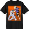 Dragon Ball Z Trunks and Frieza Character Group Black Graphic Tee
