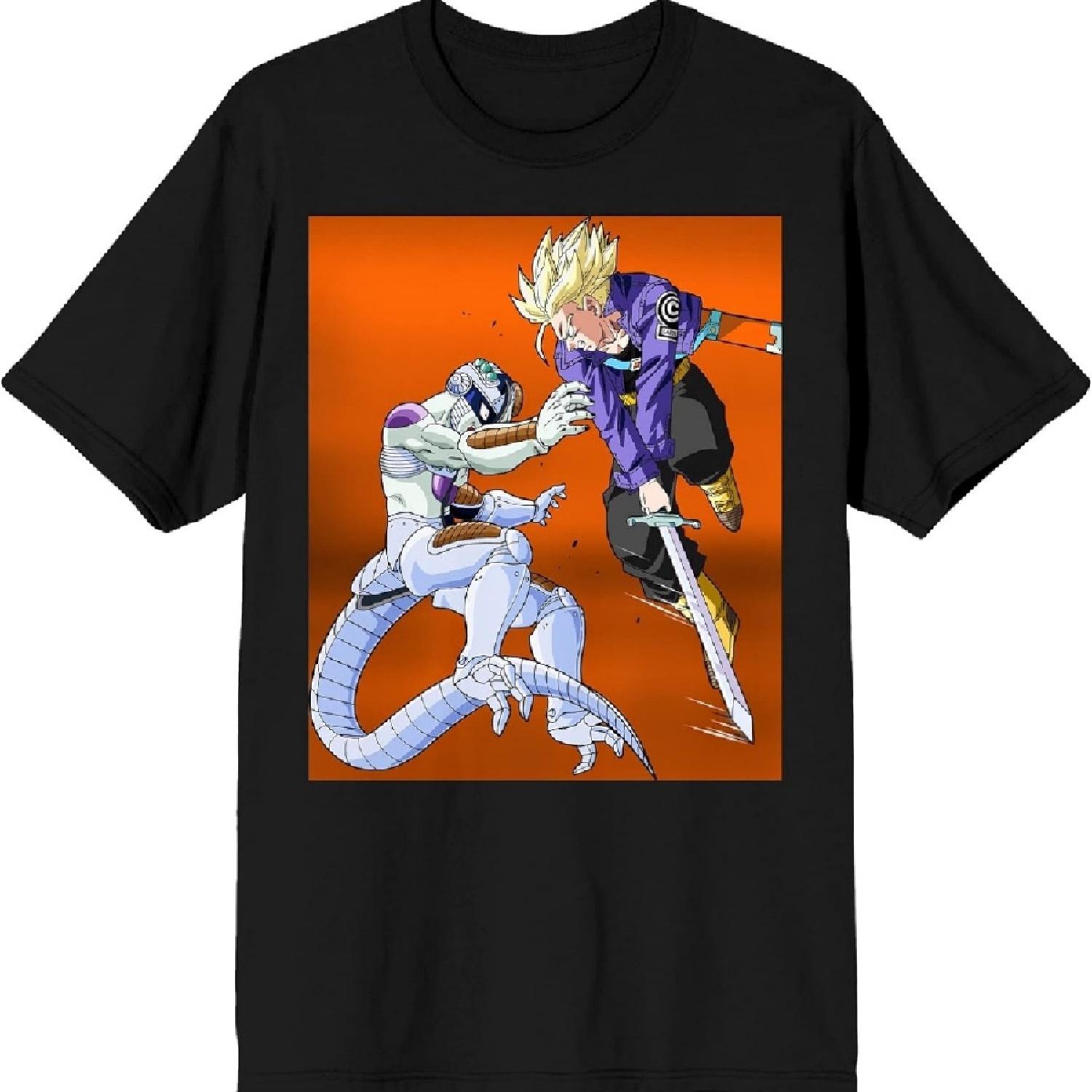 

Dragon Ball Z Trunks and Frieza Character Group Black Graphic Tee XXXXXL чорний