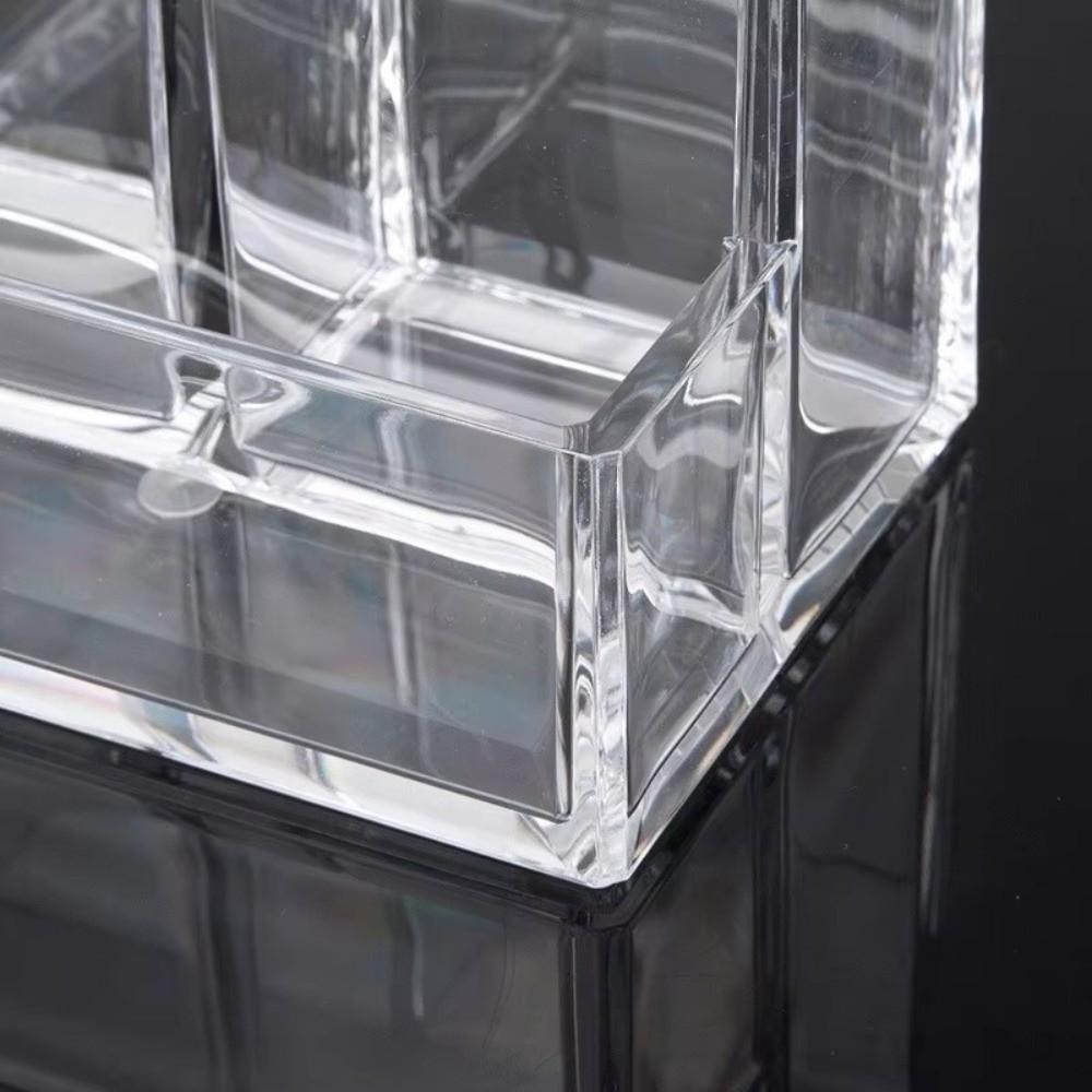 Transparent Pen Holder Acrylic Storage Box Cosmetic Organizer Makeup Organizer Jewelry Storage