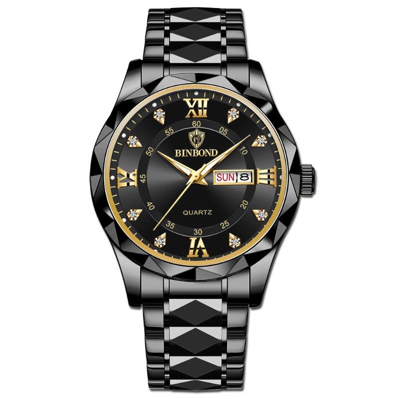 Binbang BINBOND men's watch luminous waterproof business quartz watch