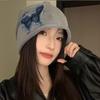 Patch Butterfly Beanies College Style Pullover Hat Soft Retro Skullies  Outdoor