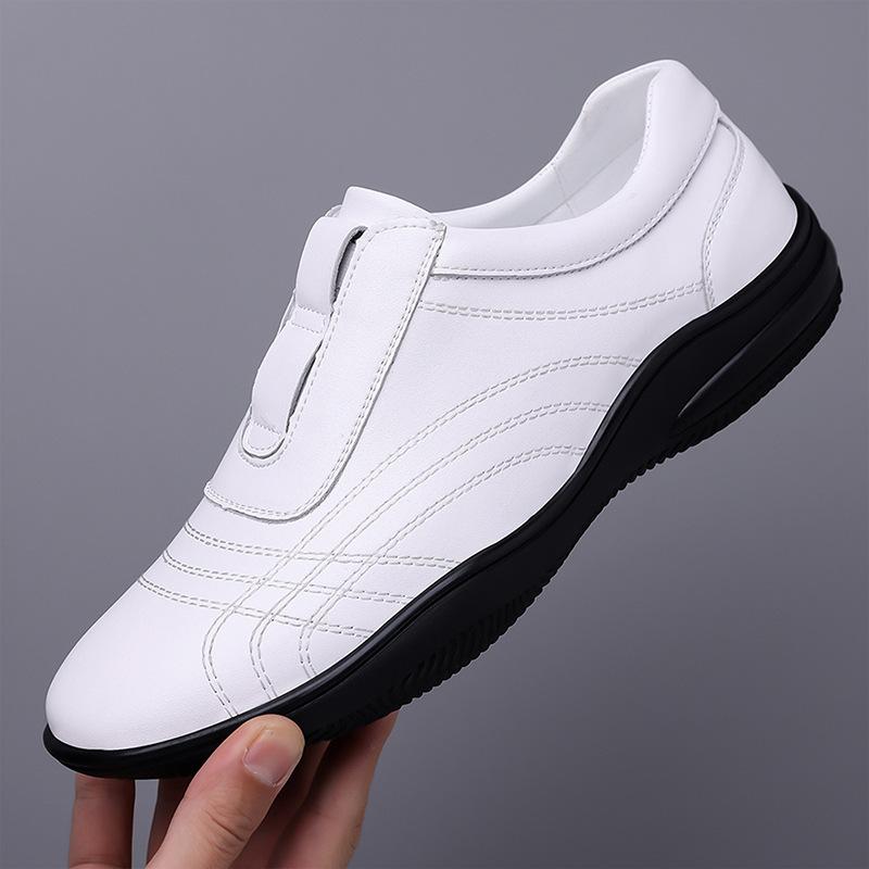2026 Spring Autumn New Casual Leather Shoes for Men Solid Color Summer Hallow Designer Shoes Male Fashion Sports Sneakers Man