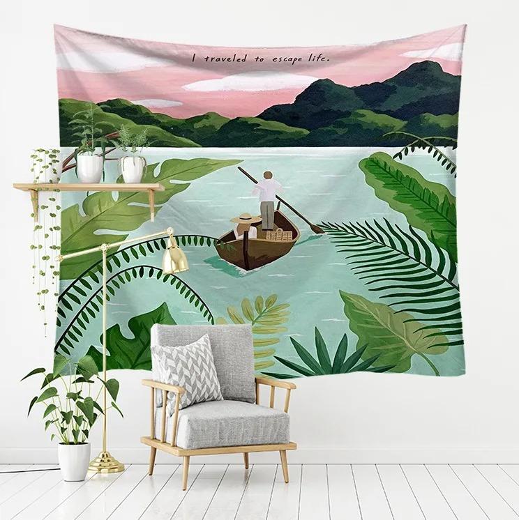 Niedlicher kreativer Wandteppich mit Tier-Hintergrund, für Schlafzimmer, Wohnzimmer, Wandteppich, Wanddekoration für Zuhause