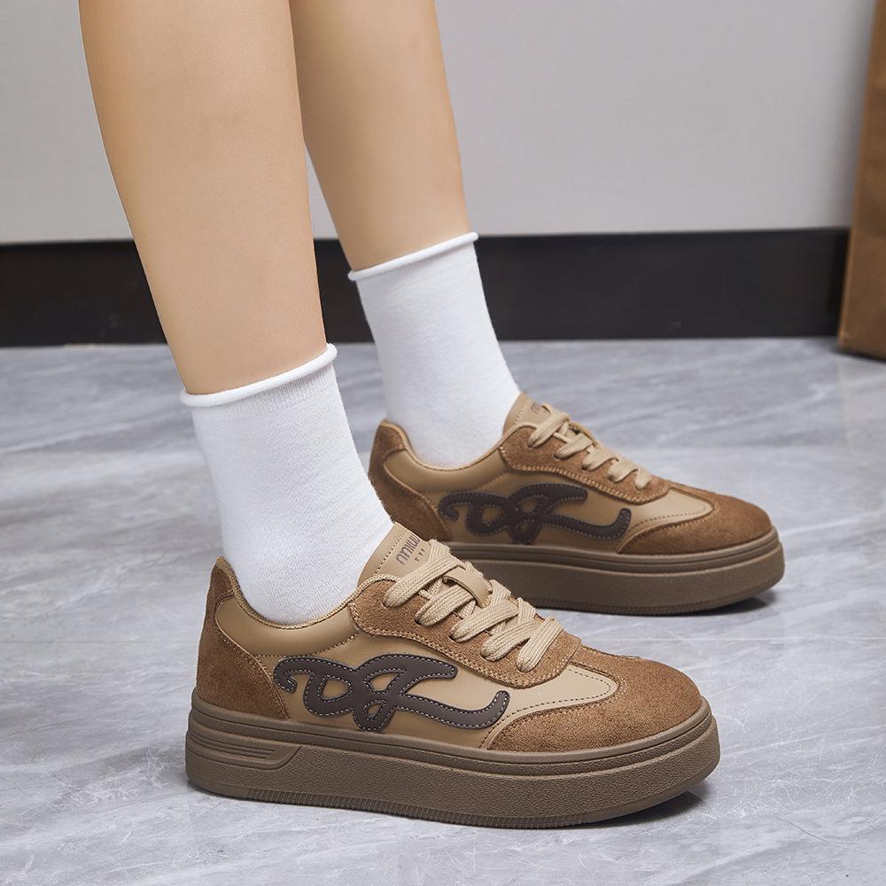 

Кроссовки в стиле ретро, женские, весенние и осенние модели, легкие и простые, 2025, новые женские туфли, повседневные, универсальные, спортивные, трендовые, для сноуборда 40 хаки