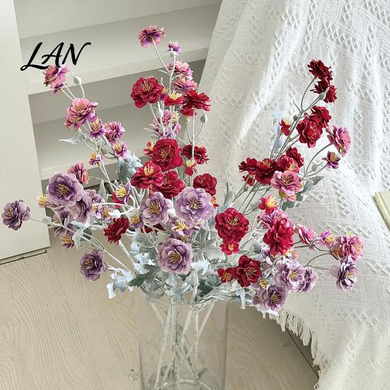 Silk Flowers for Interior Styling Artificial Camellia Flowers, Faux Floral Arrangement with Realistic Petals And Decorative Stems Home Adjustable