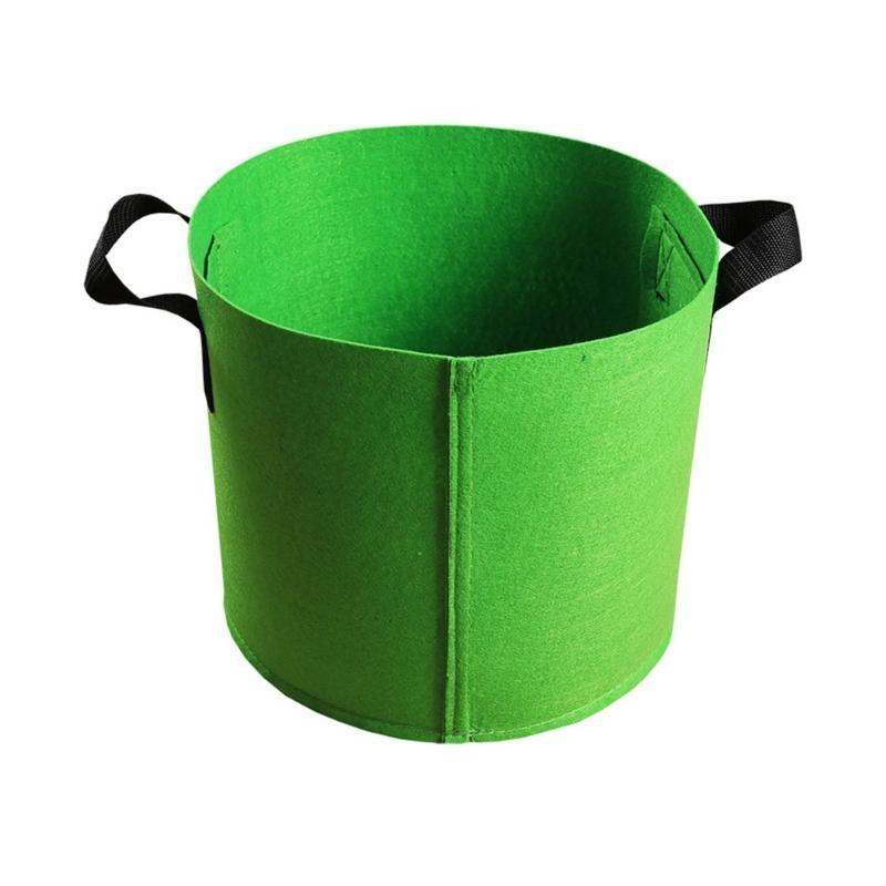Nonwoven Fabric Grow Bags Garden Plant Pots with Handle Nonwoven Texture Suitable for Growth of Vegetables and Flowers