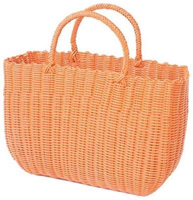 Murataya Vinil P.P. Jumbo Sepet Çanta, Turuncu, Yaklaşık. 44 x 16 x 32cm (yaklaşık. 48cm saplı), 9940