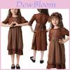 European Colonial Girl Adults Role Play Outfit With Printed Design For Theater And Cosplay