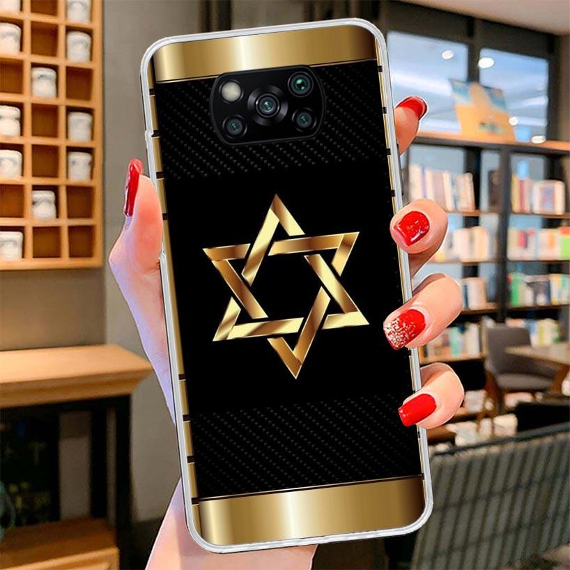 David Jewish Star Symbol Cover Phone Case For Xiaomi Poco F7 Ultra X7 X6 X5 Pro M7 Redmi 15C 15 13C 13 12C 12 10C 10 9A 9C 9T 9