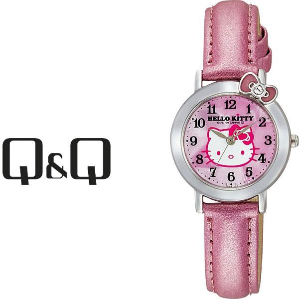 [Nekoposu Free Shipping] [Write a review and get a 1-year warranty] Citizen CITIZEN Q&Q Q&Q HelloKitty Hello Kitty Women s Watch Pink x Pink VW23-130