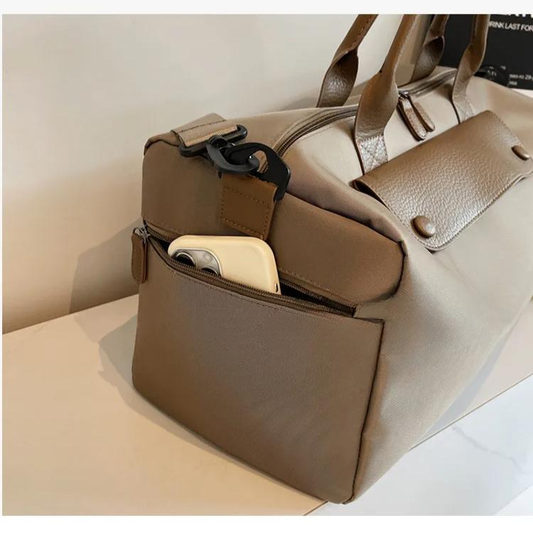 Fashion Korean Style Sports Bag Lightweight Oxford Travel Tote for Gym Swimming Beach Essentials High-capacity Sport Bags