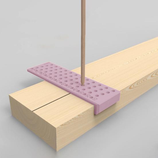 3D Printed Distance Mark Precise Positioning Heavy Duty 2-In-1 Multifunction Woodworking Projects Hole Punch Guide Marking Drilling Tool