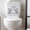 Personalized Simple Playful Small Person Bathroom Decoration Beautification Self-adhesive Stickers
