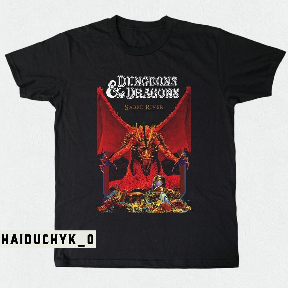 Dungeons & Dragons Sabre River Unisex Black T-shirt Size S-5XL Unisex T-Shirt XXXXL