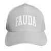 Fauda White Text College Style Baseball Cap Winter Hats for Unisex Sunscreen Wild Ball Hat Funny Hat Womens Unisexs