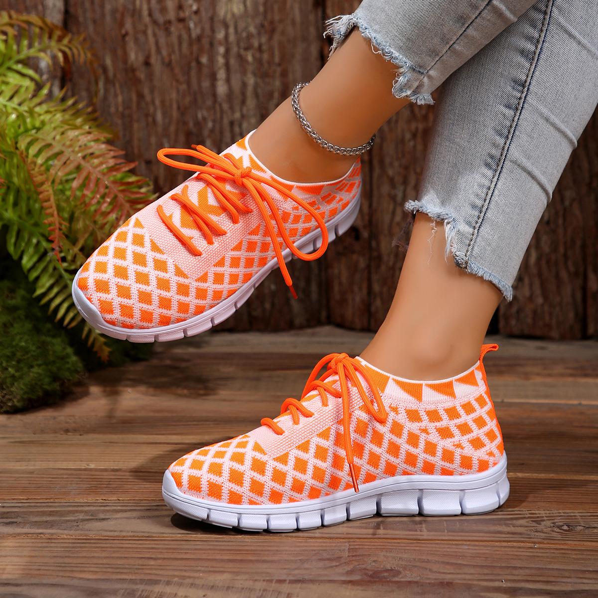 

Модная женская плетеная обувь Летняя дышащая обувь ручной работы Модная удобная женская обувь на плоской подошве Повседневные кроссовки Сандалии Большой размер 35 оранжевый