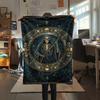 1Pc Death Print Flannel Blanket, High quality Comfortable for All Seasons, Home Decor, Warmth and Comfort, Perfect for Christmas Gifts W155