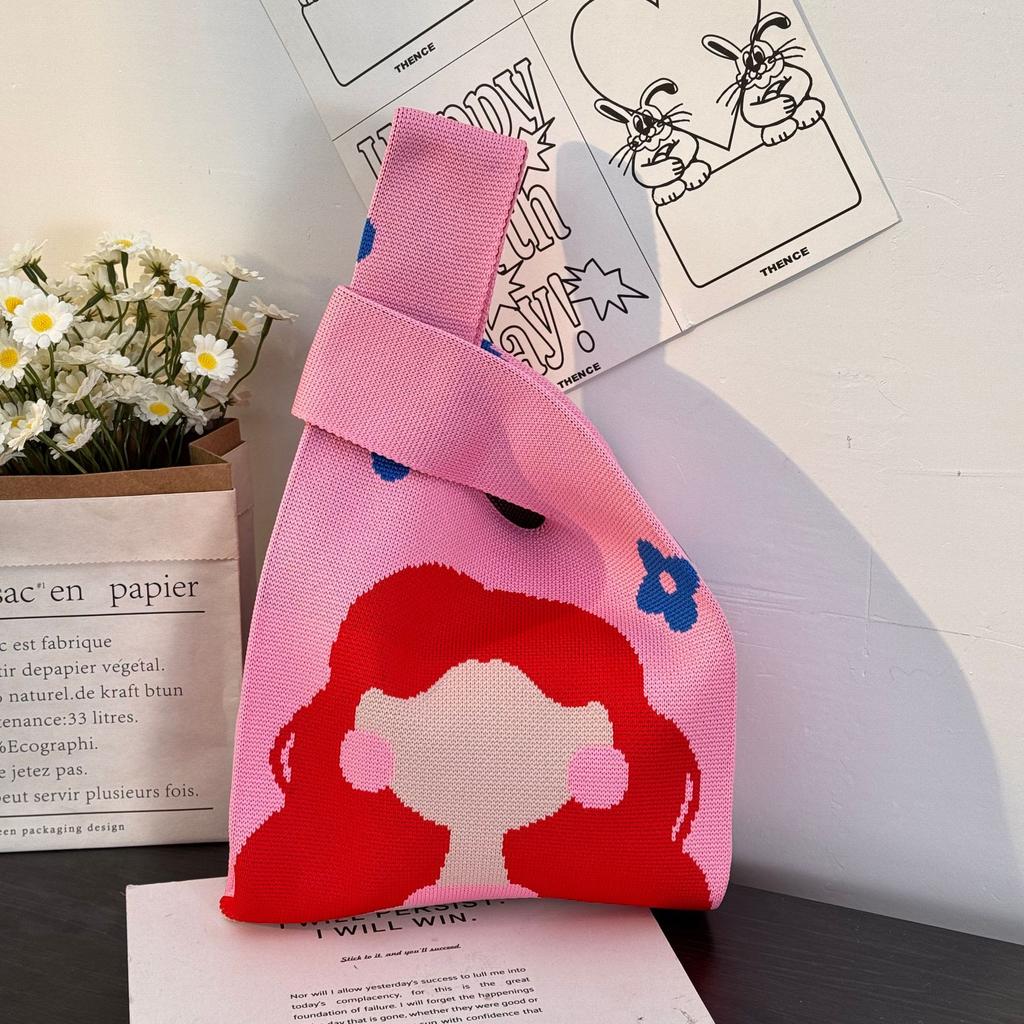 Geantă Tricotată cu Tematică Festivalul Bărcii Dragonului Geantă Cadou pentru Întâlnirea Companiei Geantă de Mână Cadou de Nuntă Geantă Zongzi Geantă Fericită pentru Bomboane