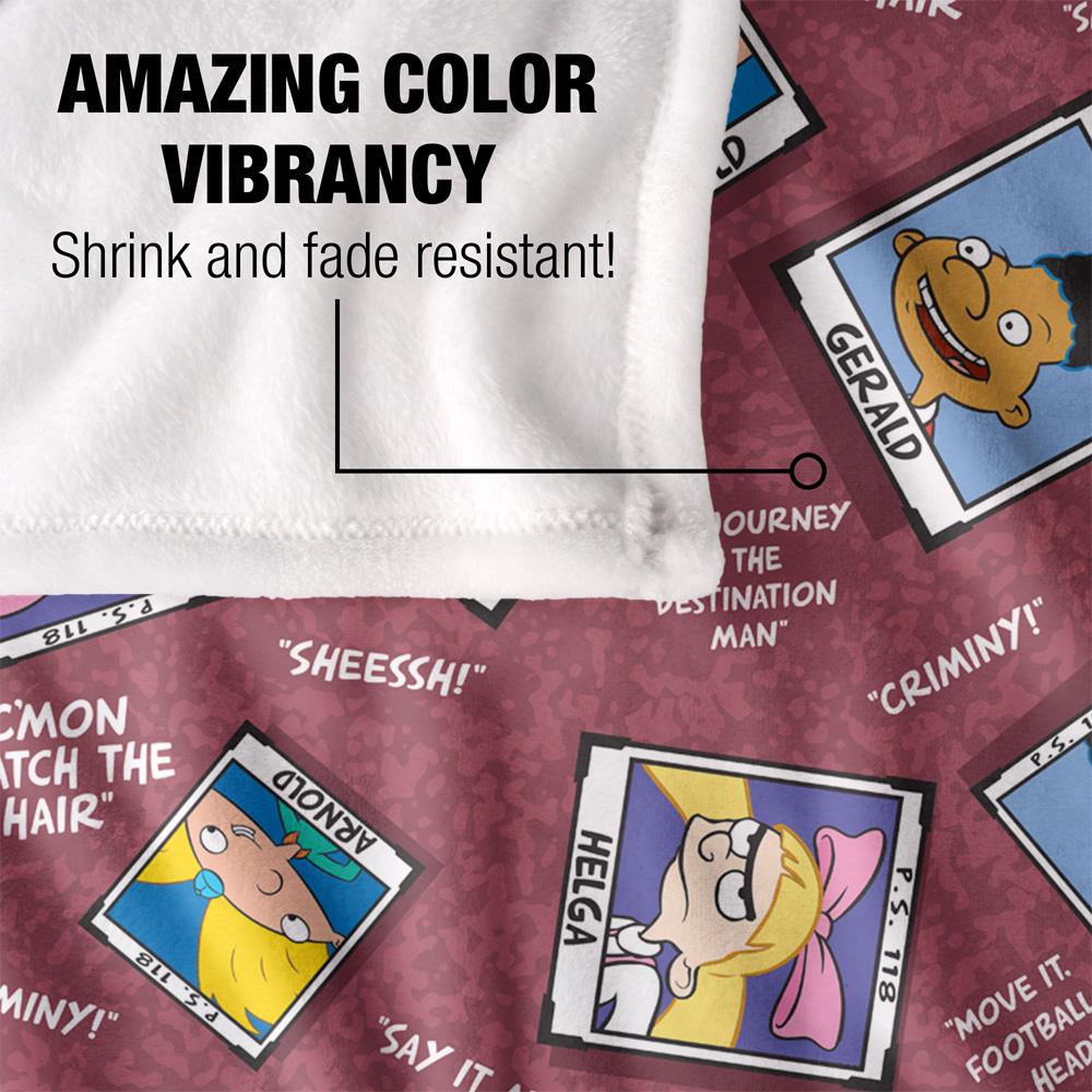 Hey Arnold! Silky Yearbook Supersoft Blanket