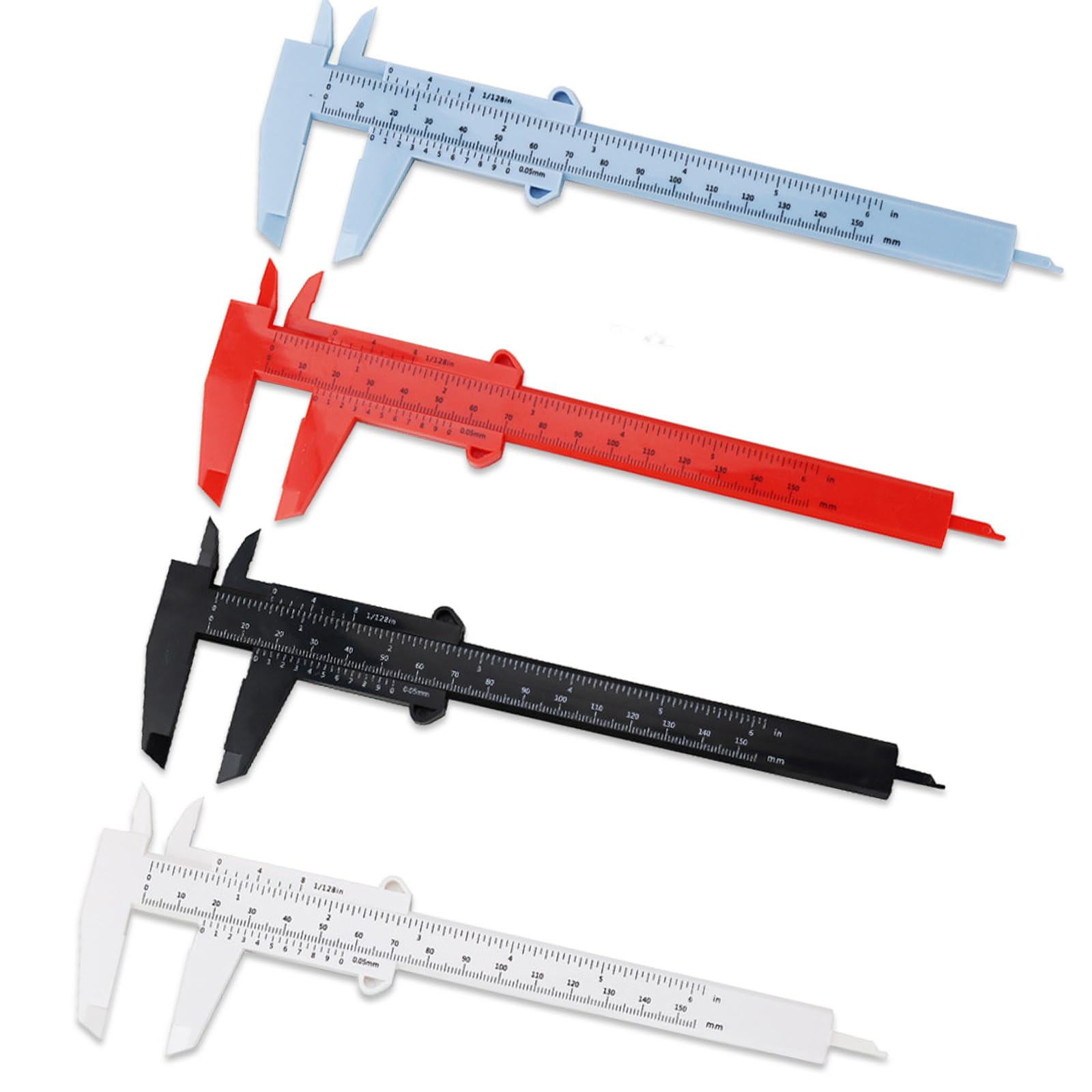 

MAEXUS Digital Calipers with Double Scale of Mini Plastic Calipers with 150mm Measuring Measuring Tool for External and Internal Diameter Depth