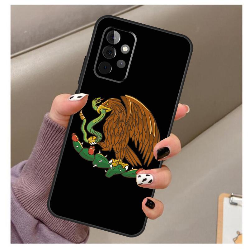 Mexican Pride Eagle Flag Case For Samsung Galaxy A34 A54 A14 A06 A16 A26 A36 A56 A12 A32 A52 A13 A33 A53 A15 A35 A55