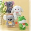PP Cotton Plush Desktop Buddy Toy Fluffy Frog Plush Doll Creative Koala Plush  Toy  Birthday Gifts