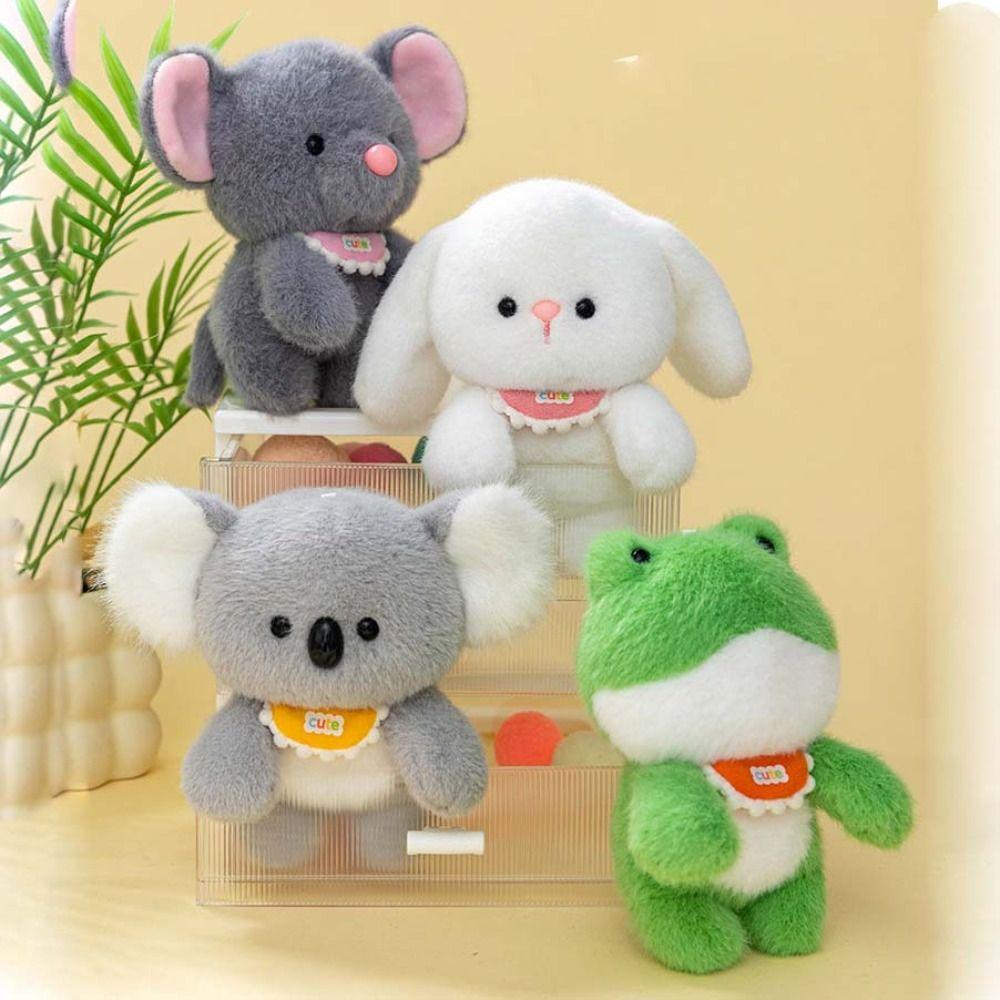 PP Cotton Plush Desktop Buddy Toy Fluffy Frog Plush Doll Creative Koala Plush Toy Birthday Gifts