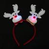 Snowman Christmas LED Headband Red Santa Hairband Snowman LED Light Headband  New Year's Eve