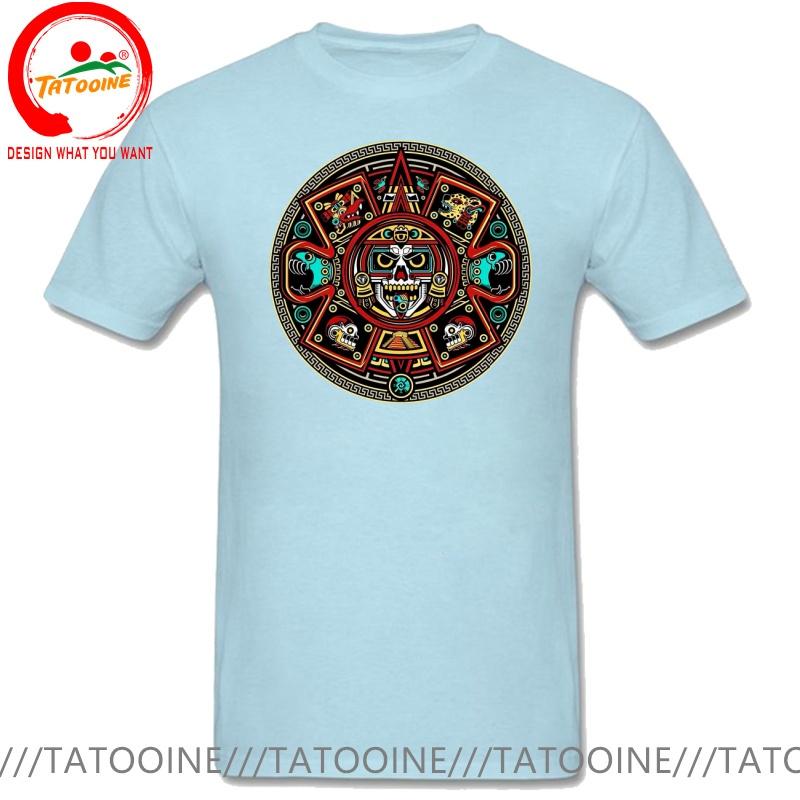 Lustiges Design Maya Azteken Kalender Kunst Sred Wams Unisex Mode Trendige Freizeitkleidung Stilvolle Oberteile T-Shirt Freizeit-T-Shirt Unisex