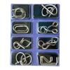 1/3 Sets Metal Puzzle Ring Brain Teaser 3D Wire Puzzle Game Kids Adults Mind Logic IQ Test Educational Unlock Interlock Toy Toddlers Boys Girls Gift