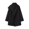 European & American Style Women's Long Sleeve Scarf Collar Wool Coat