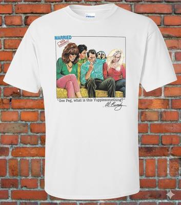 Vintage Recreated Married With Child Funny Bootleg Tee Graphic TShirt