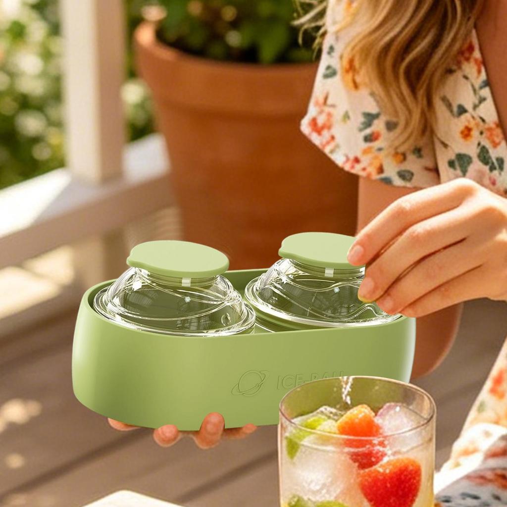 Sphere Ice Mold Silicone Maker Mould Whiskey Ice Mold For Home Bar Kitchen Outdoor Camping Picnic Party Family Gatherings