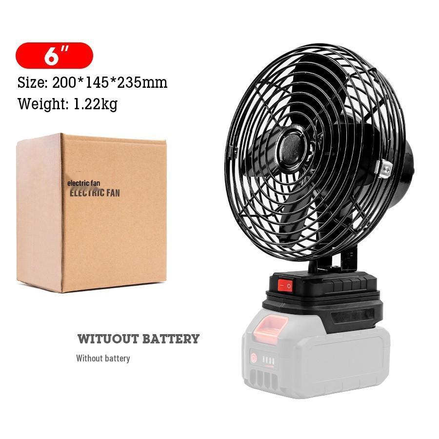

Portable Wireless 8-Inch Lithium Rechargeable Fan with Extended Battery Life for Camping and Home Use