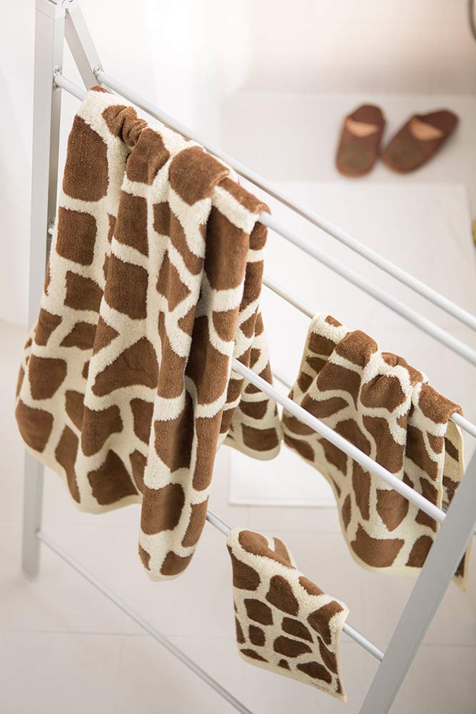 hug you bath animal giraffe print towel, print, (giraffe)
