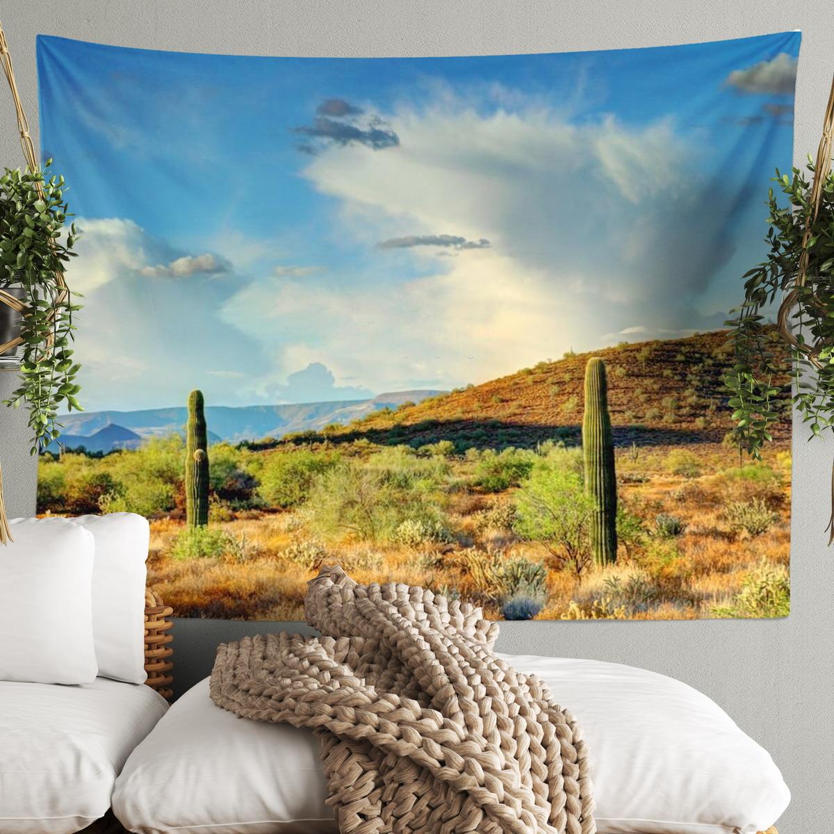 

Домашний Декор Природный Пейзаж Печатный Полиэстер Гобелен Настенный Декор Для Спальни Гостиной Фон Ткань Tapiz 100X75CM