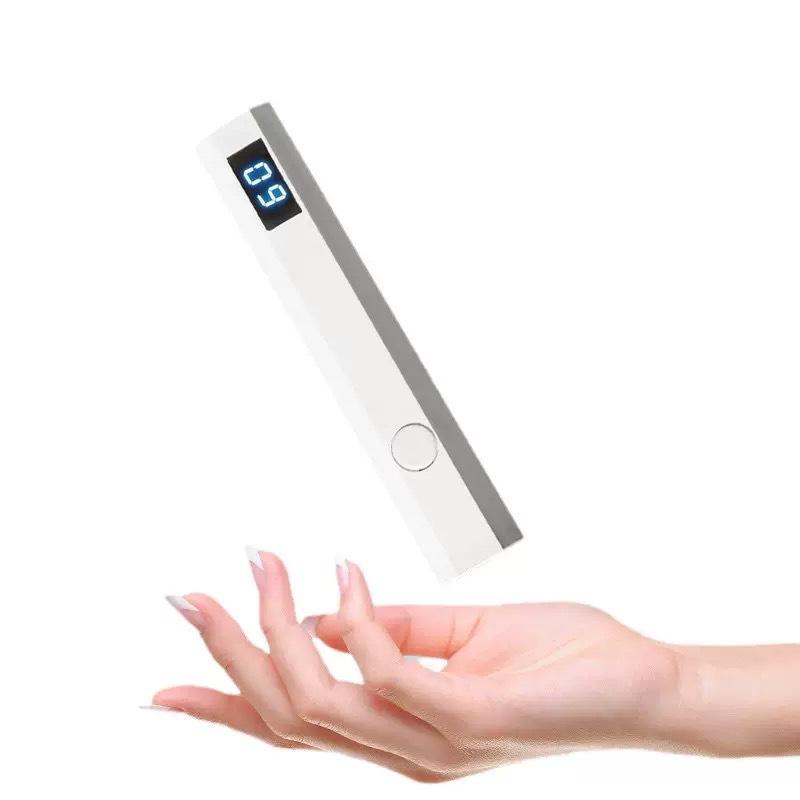 Professional Nail Lamp Handheld Uv Light With Lcd Display For Gel Nails Rechargeable Usb Nail Dryer For Fast Curing Manicure