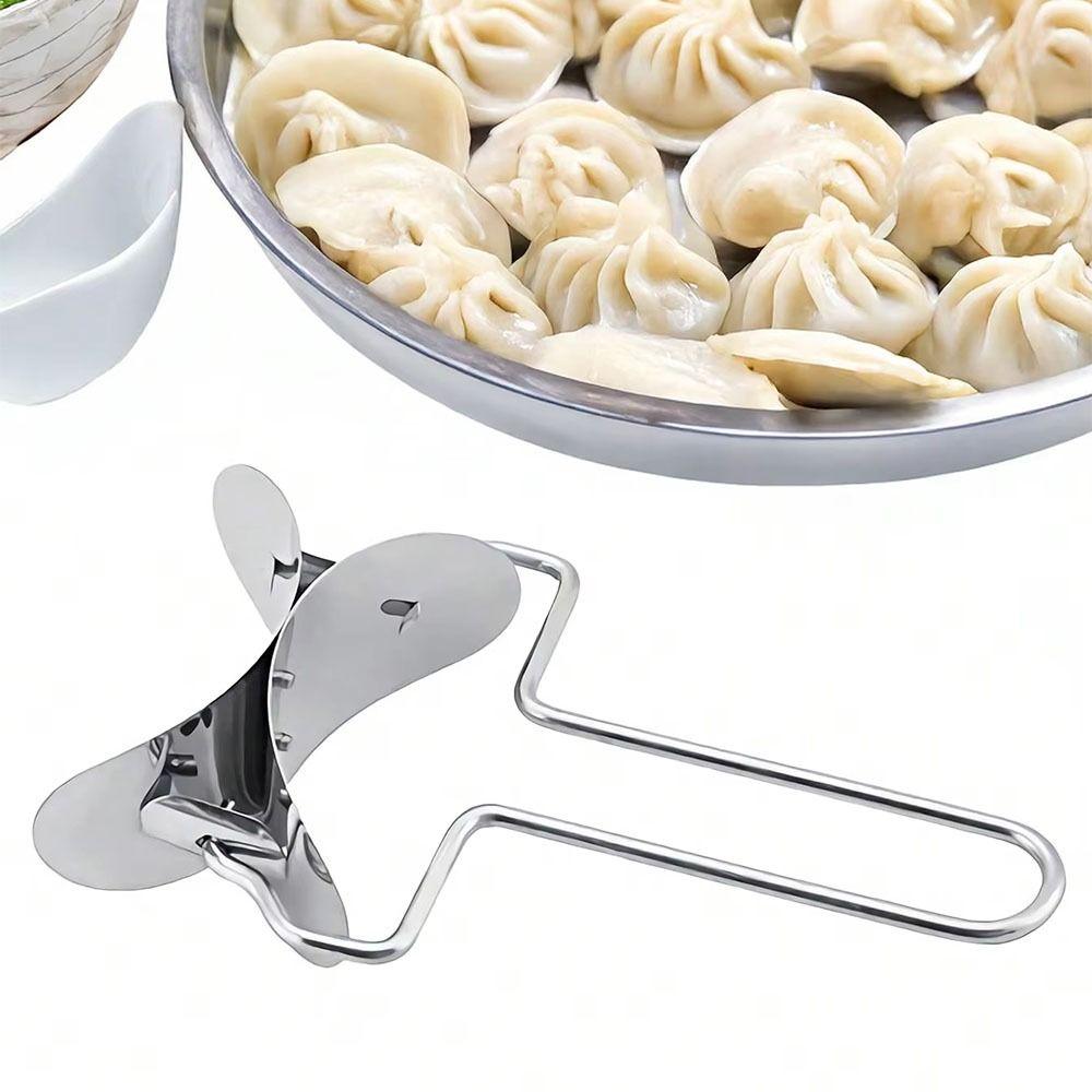 Durable Dumpling Maker Stainless Steel Dough Cutter Household Dough Circle Roller Kitchen